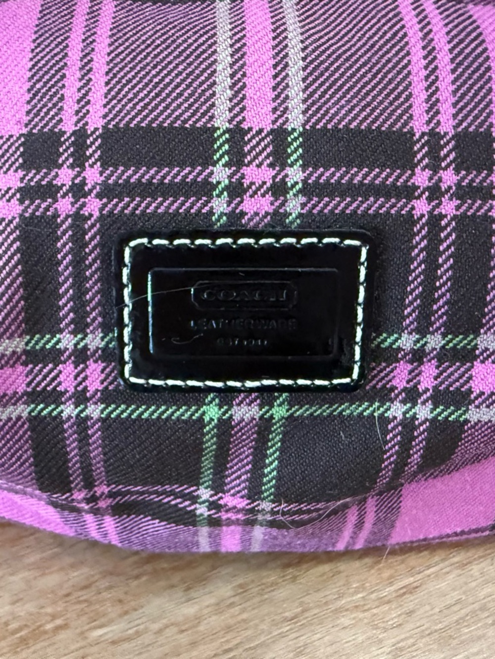 Coach Vintage Y2K Pink Black Plaid Mini Purse - Picture 2 of 15